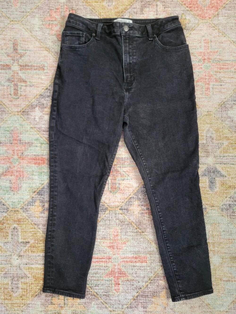 Abercrombie & Fitch Curve Love Super Skinny Ankle High Rise Jeans, size 12S/31